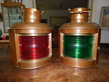 2 große alte Bootslampen Petroleumlampen "Perko" Florida  Steuerbord Backbord