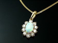 585 Gold Panzerkette mit  Opal