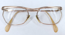 Vintage 1960s Gold Horn Rimmed