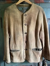 MEINDL Herren Jacke Janker - Hirschleder sämisch gegerbt - hochwertig - Größe 56