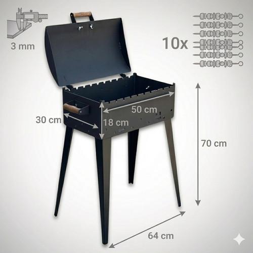 Mangal 3mm schaschlik - 3mm, grill