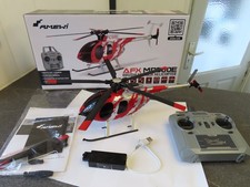 AMEWI RC Hubschrauber AFX MD500E Zivil brushless 4-Kanal 325mm 6G RTF rot/silber