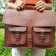 Aktentasche Vintage Leder 15