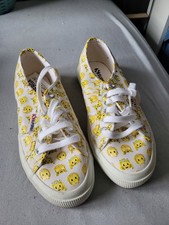 Superga Turnschuhe Sneaker weiß gelb Gr. 39 NEU 3 Affen nichts sehen hören sagen