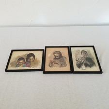 3 alte asiatische Bilder –