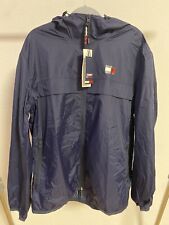 Tommy Hilfiger Herren Jacke Windbreaker Regenjacke Blau Gr. L *NEU* UVP 149€