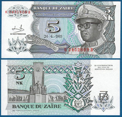 Zaire nouveaux makuta - zaire, 5