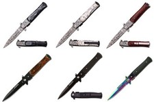 Einhand- Taschenmesser Klappmesser Jagdmesser mit Daumenpin und Clip Auswahl