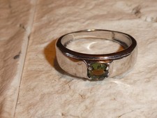 Sterlingsilber band moldavit - sterlingsilber,