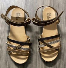 Bullboxer flache Sandalen Gr. 38 braun Schlangenmuster wie NEU