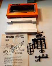 Dreiachsiger Pufferwagen H0e Bemo 2003, DB Stuttgart 481 sehr guter Zustand, OVP