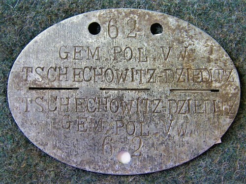 Erkennungsmarke polizei wk - 2.,