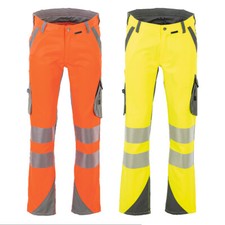 Planam Norit Warnschutz Herren Bundhose Arbeitshose Warnschutzhose Workwear