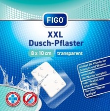 20 Stück  XXL Duschpflaster wasserfest Wund Pflaster Verband transparent 8x10 cm