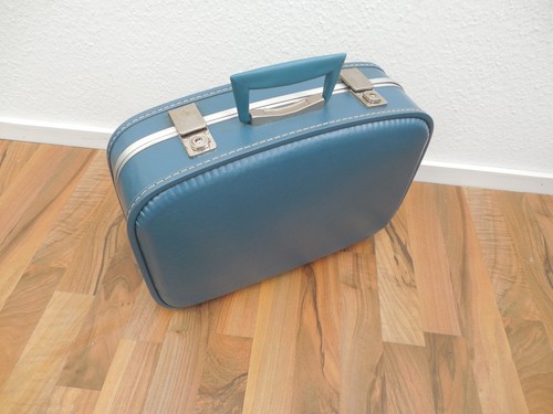 Vintage koffer blau - koffer,