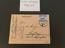 DR Luftfeldpost Faltbrief Luftfeldpostmarke FP-/ Luftgaustempel Königsberg 1943