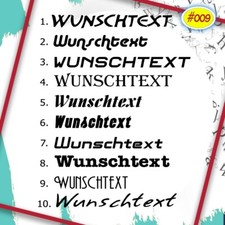 100cm Klebeschrift Klebetext