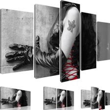 Wandbilder Erotik Frau Latex Tattoo Leinwandbild Wandbild