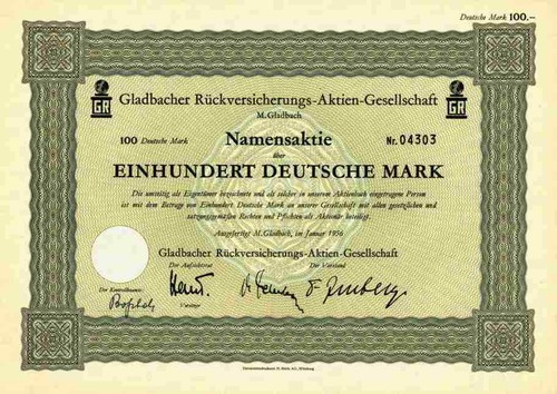 Gladbacher rückversicherungs - gladbacher,