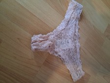 H&M String Tanga Grösse S Rose Spitze Rosa