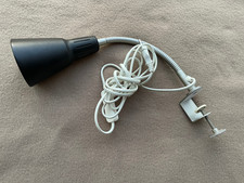IKEA Lampe "Kvart" schwarz Klemmlampe flexible Schreibtischlampe Wandlampe Retro