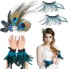Pfauen Kostüm Damen Feder