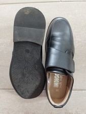 Lederschuhe Indigo Gr 38 mit Klettverschluss, Halbschuhe, Kommunionschuhe