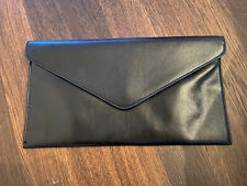 Hallhuber Clutch Kunstglattleder Schwarz