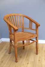 Armlehnstuhl Bugholzstuhl massiv Teakholz