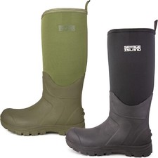 Hohe Neopren gefütterte Allwetter Muck Wellington Stiefel wasserdicht Hof Wellies