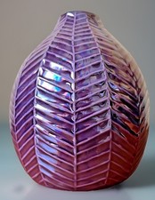 Keramikvase Blattmuster