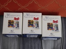 3 x Hutschenreuther Weihnachtsglocke Hutladen Blumenladen Tante Emma-Laden Mini