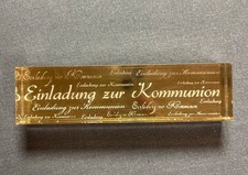 Schriftzug Stempel Kommunion
