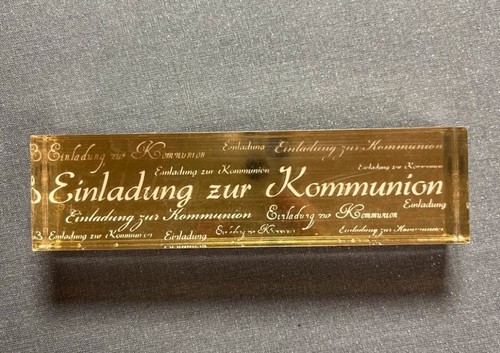Schriftzug stempel kommunion - schriftzug,