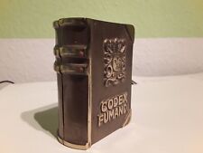 schwerer 2 tlg. Aschenbecher "Codex Fumandi" ca. 600g,Form: Buchattrappe,