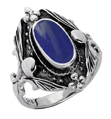 lapis lazuli ring silber