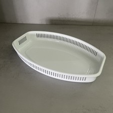 Gebäckschale I Obstschale I Brotkorb I Email I Farbe weiss