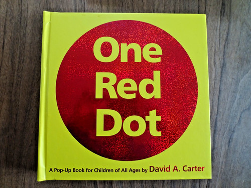One red dot - red,