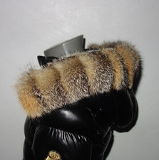 Graufuchs Pelz Kapuze Kragen