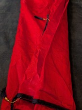 Neu Saree Einfarbig Bollywood Mit Dunkelblauen Qasten Stoff Ca. 1,1m X 4,8m Sari