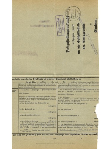 Landpoststempel neßmersiel - landpoststempel,