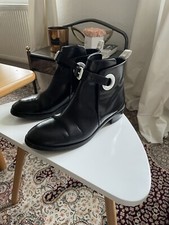 Acne Studios Black Leather Chelsea Boots- Size 39 EUR 