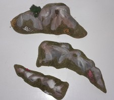 Busch HO TT N Felsen Gebirge Mini-Diorama 3er Set NEU Modelleisenbahn Zubehör 