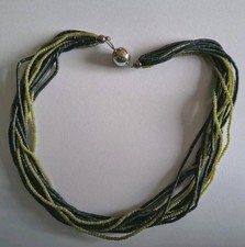 Vintage Edelsteinkette Prehnit