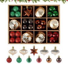 Weihnachtskugeln 24tlg 6cm Kupfergold Kunststoff Mit Band Christbaumschmuck