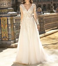 Hochzeitskleid ivory/rose, Gr. 38, Brautstore „durch dick&dünn“, Mode de Pol