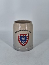 Vintage Bierkrug BW Bundeswehr 2. Panzerbataillon 184 0,5L