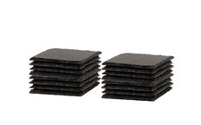 Schiefer-Untersetzer Set Platten Glas Gläser Getränke Tassen Tisch Deko Bar 10cm