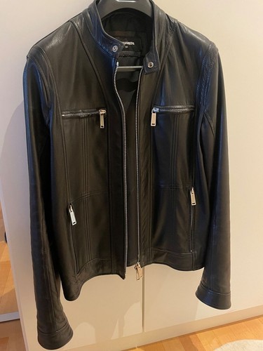 Dsquared2 lederjacke leather - lederjacke,
