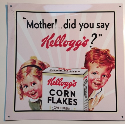 Blechschild retro kellogg s - blechschild,